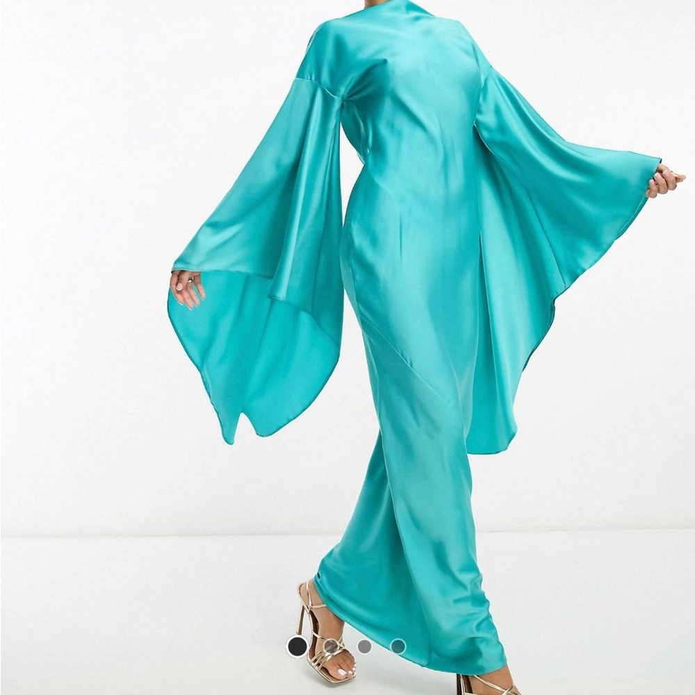 Asos Design Cape Sleeve Dress